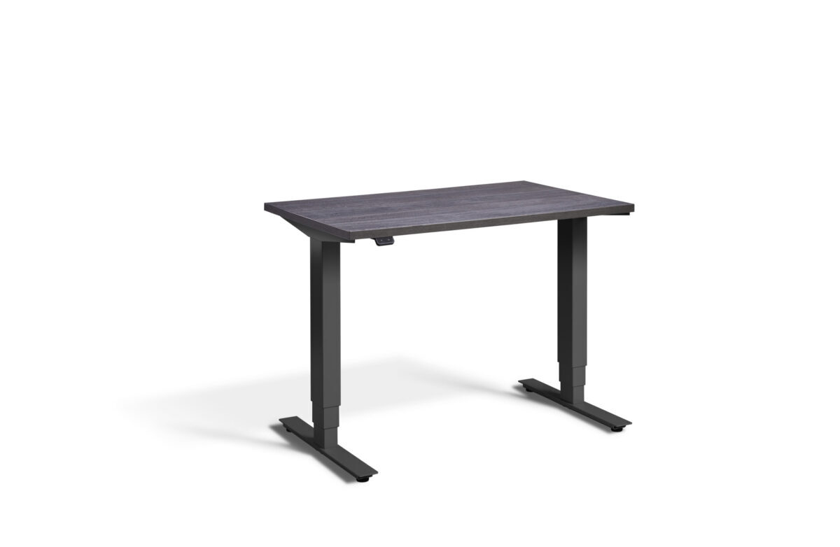 Mini height adjustable desk in anthracite