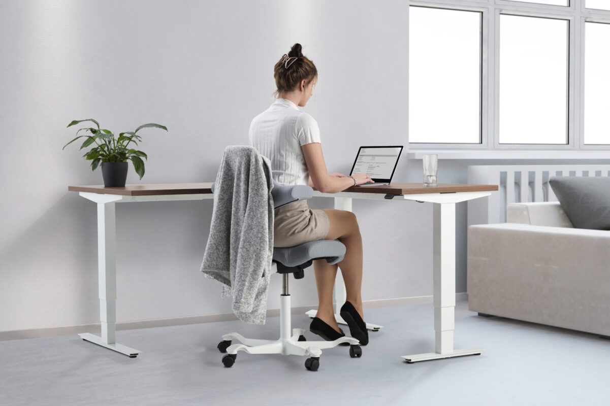 Corner Standing Desk - Advance Corner Height Adjustable Desk