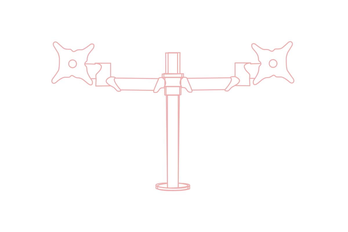 Twin Monitor Arms