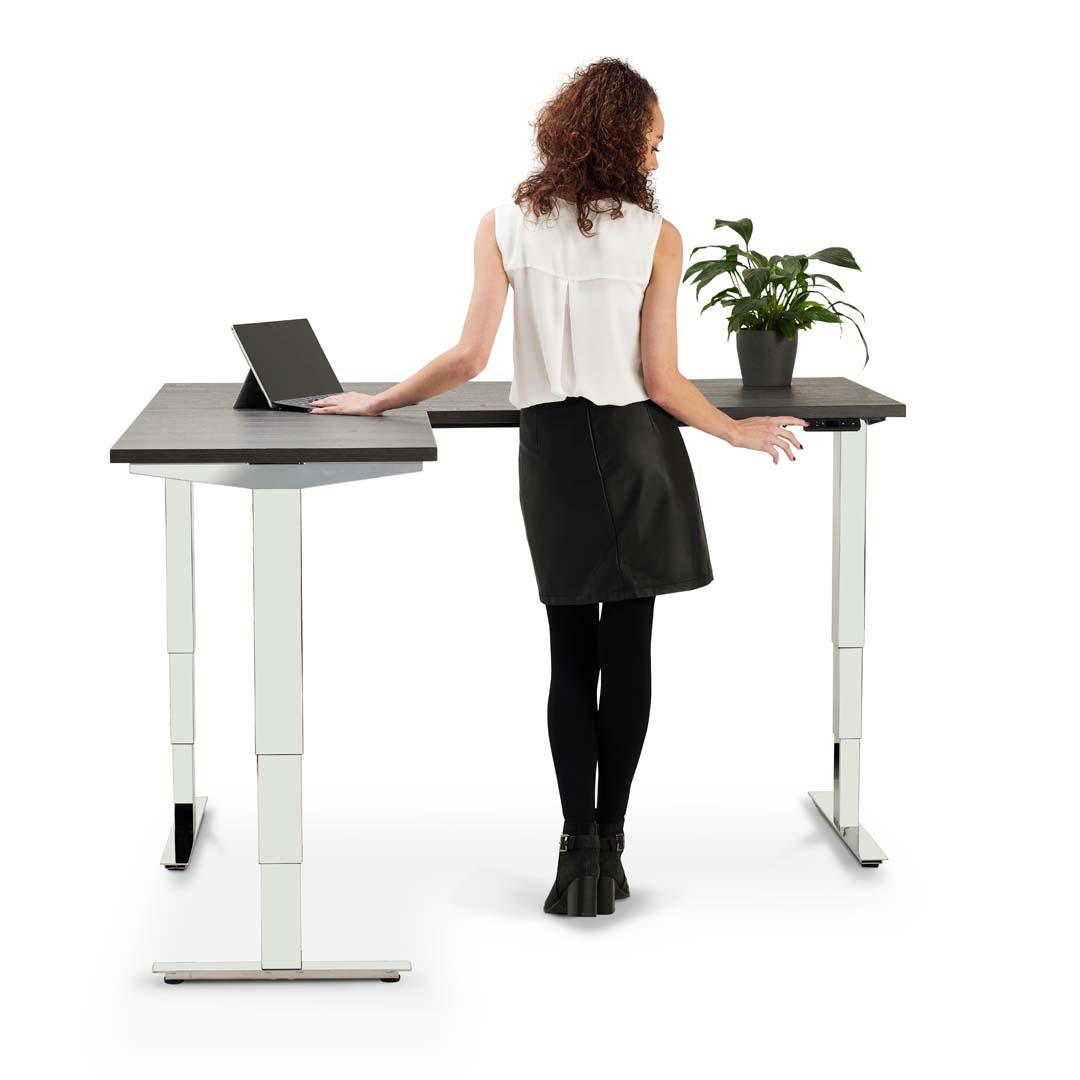 Our 3 Month Progress - Cromo Corner   Height Adjustable Desk By Lavoro Design