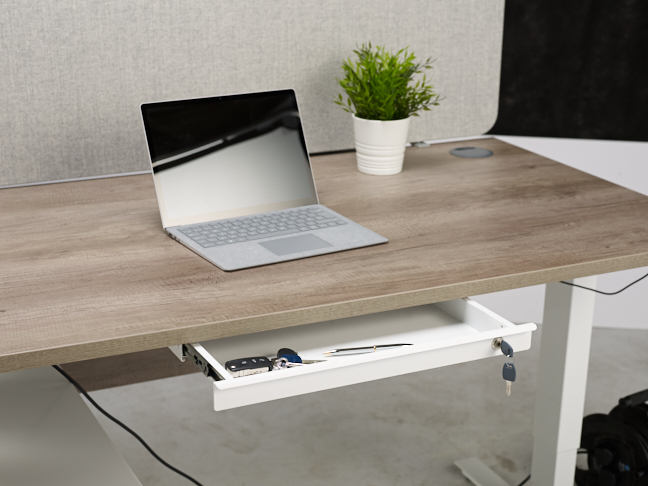 Ways to organise your under-desk drawer - Height Adjustable Desks By Lavoro Design